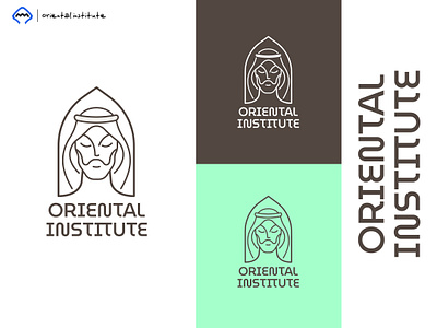 Oriental Institute | Modern Line Art Logo 2d branding chad design flat giga graphic design illustration line lineart logo modern sigma vector