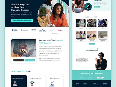 Website for financial coach business financial coach graphic design ui website