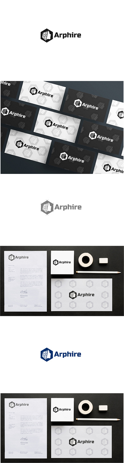 Logo for Arphire company branding design graphic design it logo logo logo design logo face simple logo