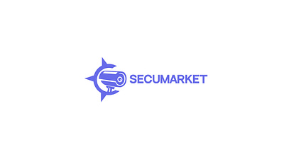 Logo for security service Secumarket branding camera cctv logo graphic design logo logo design logo security safe logo security