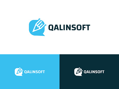 Qalinsoft - Modern Logo Design 3d animation branding design graphic design illustration logo logodesign minimal modern logo motion graphics professional q letter logo qletter typography ui vector