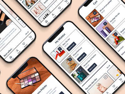 Beauty Store Mobile App app design graphic design ui ux