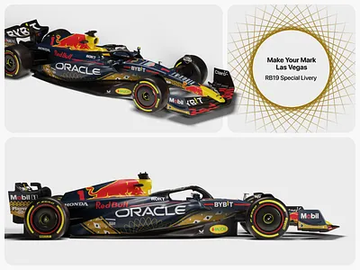 Red Bull RB19 - Make Your Mark Las Vegas Livery 3d 3d art 3d modeling branding c4d design f1 formula 1 illustration red bull