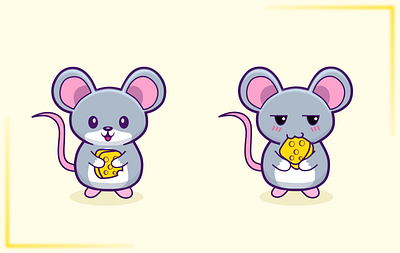 Mouse character 3d 3d mouse animation app branding character design graphic design gray mouse illustration logo motion graphics mouse and cheese character mouse charcter mouse sticker sticker ui ux vector website
