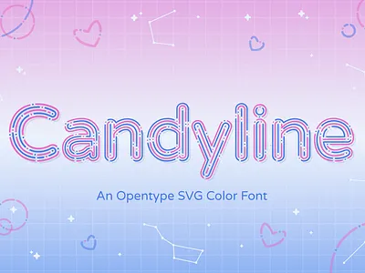 Candyline Font adobeillustrator color font color type creative font creative type design graphic design graphic inspiration graphicdesign opentype font type typographic design typographic design inspiration typographicdesign typography vector