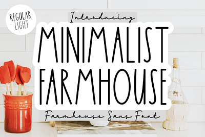 Minimalist Farmhouse Font cricut font farmhouse font free font sign font