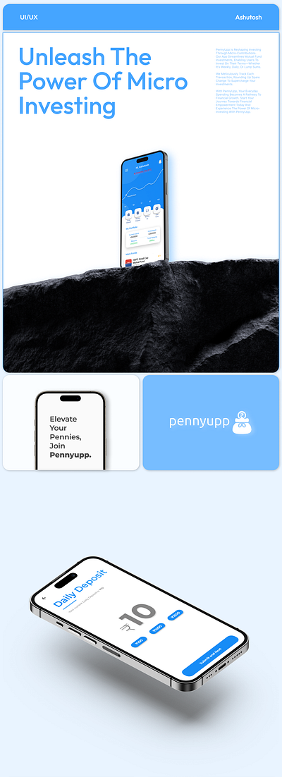 Pennyupp - Investment App app app design figma uiux uiux design user interface design ux design