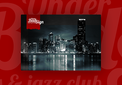 Under a Bad Sign (blues & jazz club) - 2010 branding design graphic design logo ui ux web webdesign website