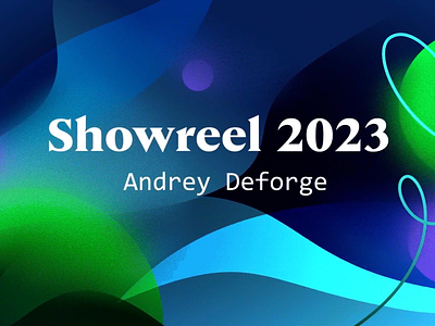 Showreel 2023 2023 beauty deforge demoreel gradient graphic design light reel showreel typography video vimeo