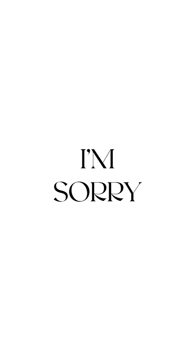 Sorry animation motion graphics