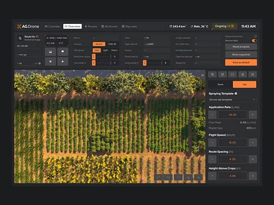 Drone Spraying Fertilizer Route Interface Design admin agriculture analytics chart dashboard design dashboard ux data data visualization drone dashboard drone interface graph graphic design interface designer motion graphics stats ui ui dashboard uiux designer user dashboard user experience