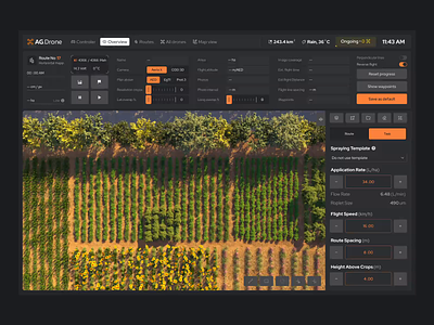 Drone Spraying Fertilizer Route Interface Design admin agriculture analytics chart dashboard design dashboard ux data data visualization drone dashboard drone interface graph graphic design interface designer motion graphics stats ui ui dashboard uiux designer user dashboard user experience