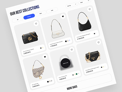 Fashion Bags Web Store bags concept e commerce fashion shop ui uiux ux web webdesign website