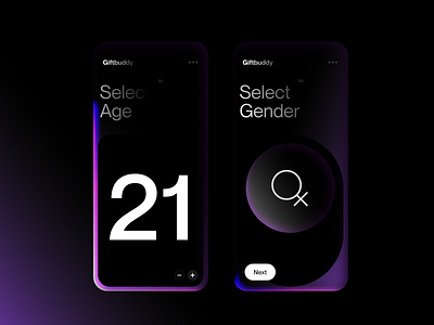 Giftbuddy AI based gift finder ai app application gift mobile app ui