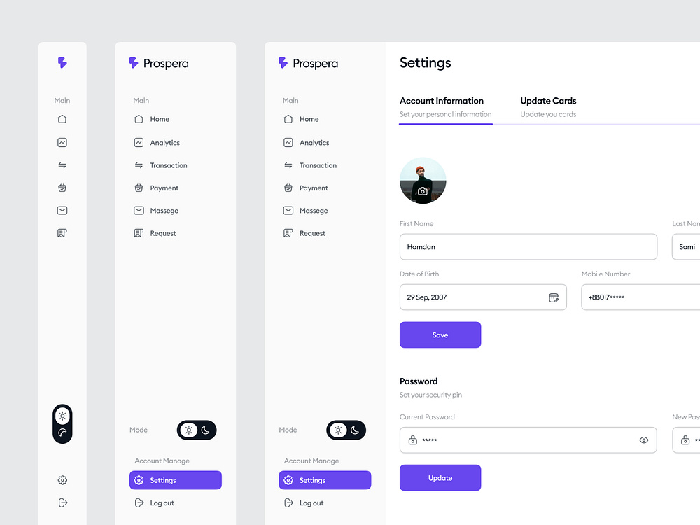 Setting Page Ui