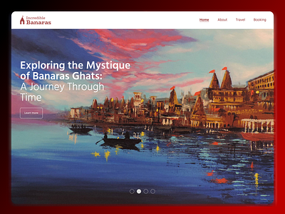 Incredible Banaras : Illustration and web design digitalart illustration ui web design