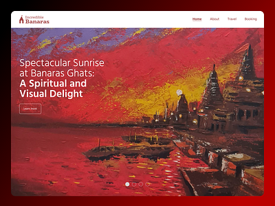 Incredible Banaras : Painting and Webdesign design illustration procreate ui