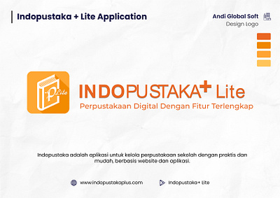 Indopustaka+ Lite Application_Cv Andi Global Soft_Official branding design graphic design illustration illustration art logo typography ui ux vector