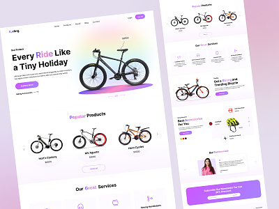 Cycling Ecommerce Home Page branding cycle shop cycling e commerce ecommerce graphic design homepage logo online store ui web design websitedesign wholesale woocommerce wordpress