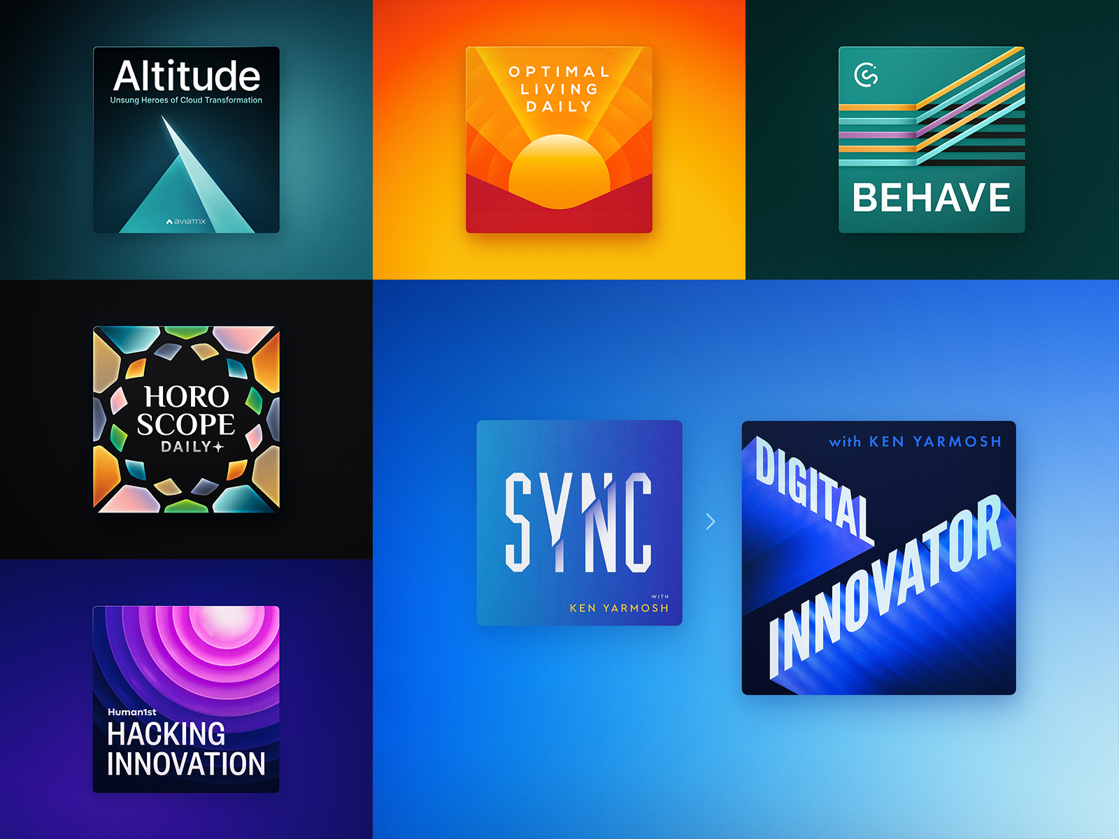 Art for Audio — Career Highlights art for audio b2b podcasts branding illustration podcast podcast artwork podcast cover