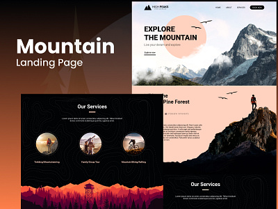 Mountain Hike design figma graphic design illustration logo ui ux