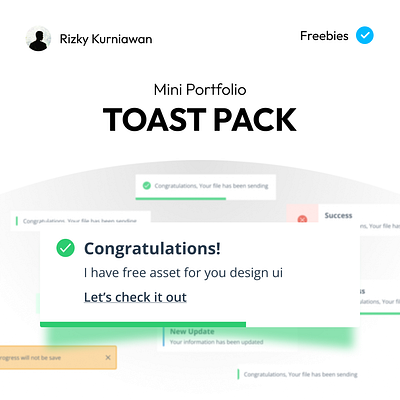 Toast Pack (Mini Portofolio) minimal toast toast pack toast ui ui ui design ui toast ui ux ui ux design web design website design
