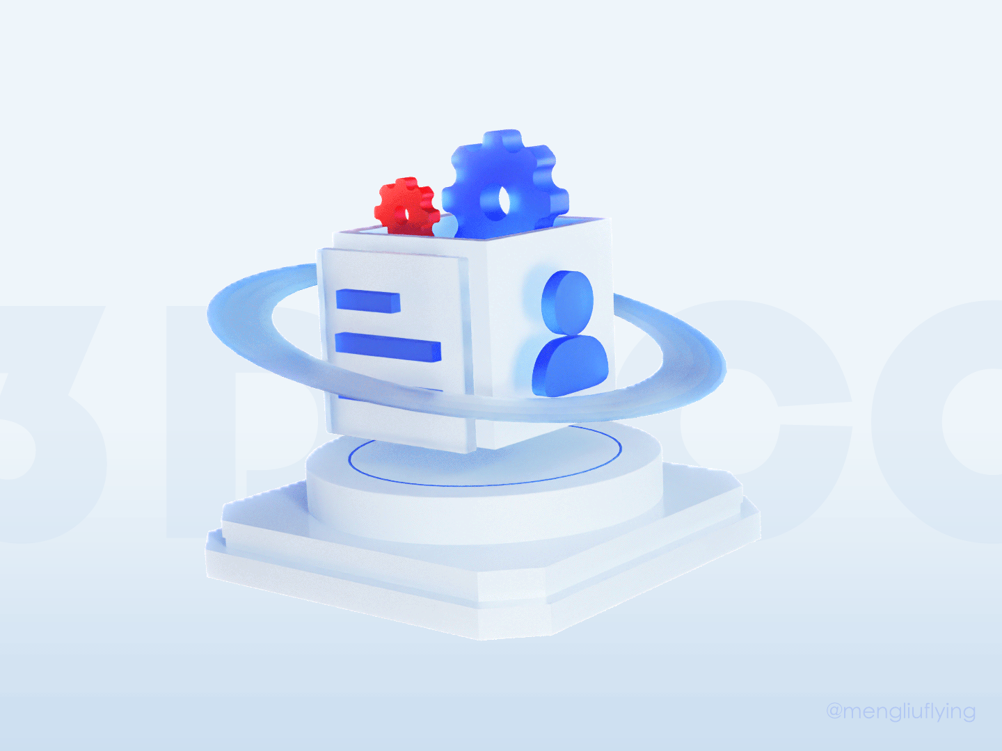 3D-icon 3d animation