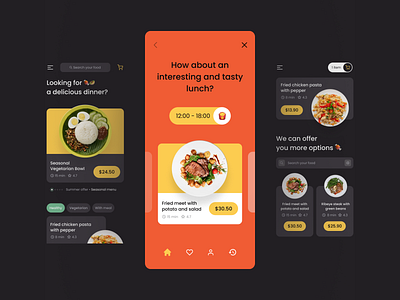 🍱 Food Delivery Mobile App | Hyperactive delivery app design design studio e payments edtech fintech hyperactive interfaces mobile mobile app product design products saas startup typography ui ux web design