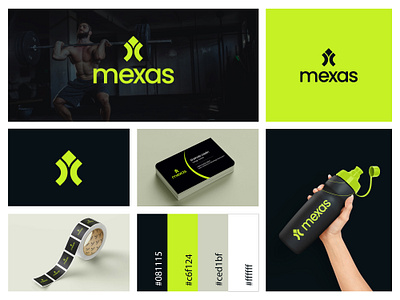 Mexas Logo Design best body creative dribbble logo dumble gym gym logo hammer logo logo design logo presentation mexas mexas logo minimal modern muscle presentation strong