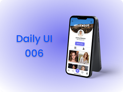 Daily UI 006 – User Profile graphic design