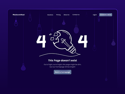 404 page 404 access denied animation blue broken page dark design error fatal page interactive motion graphics not found ui website