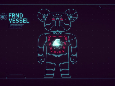 FRND - Before you I didn't exist. 2d animation anime cel celanimation design energy gif gifs hud illustration koala motion music musicvideo robot