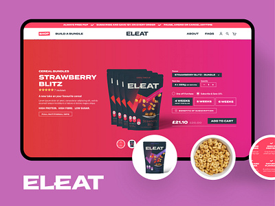 Eleat - Product Page desktop eleat product page web design