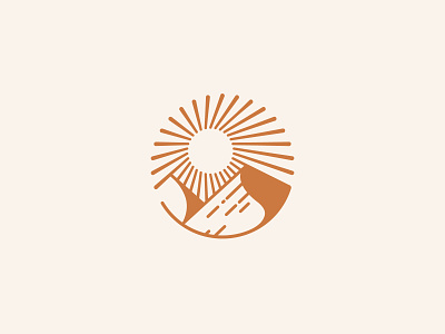 Sun & Mountain Logo - Illustrator Tips dainogo design graphic design how to design illustrator tips illustrator tutorial logo logo design logo tutorial minimalism mountain sun burst sun logo video