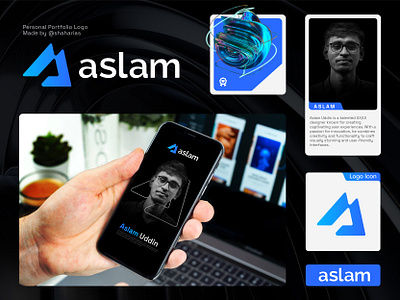 Aslam Logo Branding brand guideline branding design graphic design logo logo branding logo design logodesign portfolio portfolio logo tech logo ui ui design