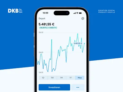 Investment Overview app banking branding chart fintech graph invest ui