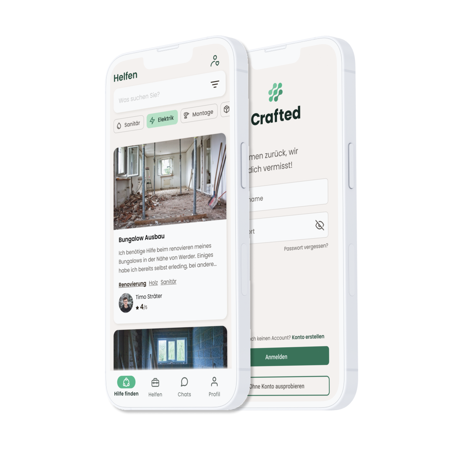 Help App concept 3d app branding community crafted crafty figma green help interface renovation ui ux uxui