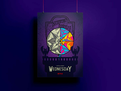 Wednesday Poster alternatie poster digital illustration illustration movie poster netflix poster wedsneday