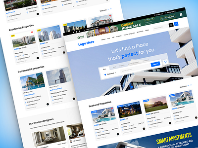 real estate web design UI app design branding design graphic design illustration logo ui uiux ux vector