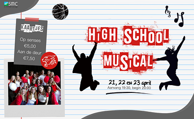 School Musical Poster St. Michaël College High School Musical design graphic design high school musical poster school musical