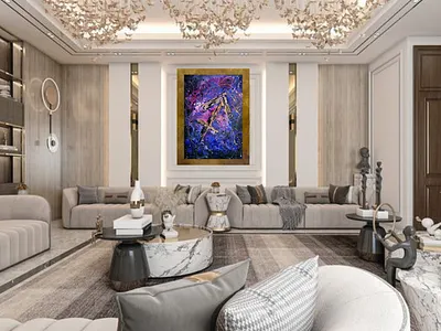 Pisces's Odyssey art artist artwork design gold illustration interior design original painting pisces zodiac