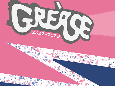 Grease Musical Poster St. Michaël College design graphic design grease poster school musical