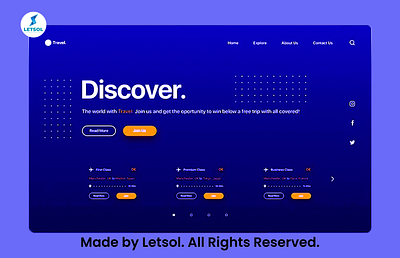 Website UI Design For All Cross Platform. Made By Letsol. app branding design graphic design illustration logo typography ui ux vector
