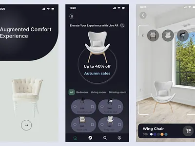 Furniture mobile design app branding design graphic design illustration logo typography ui ux vector