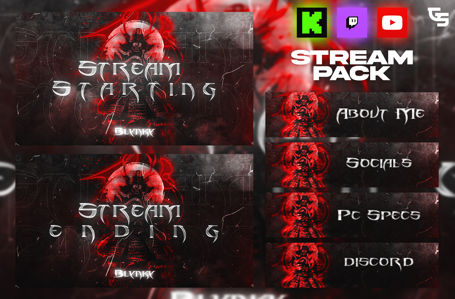 Stream Packages | 2023 banner design free freebie gfx graphic design kick live live pack livestream overlay pack panels screens stream stream pack streaming streaming pack twitch pack webcam overlay