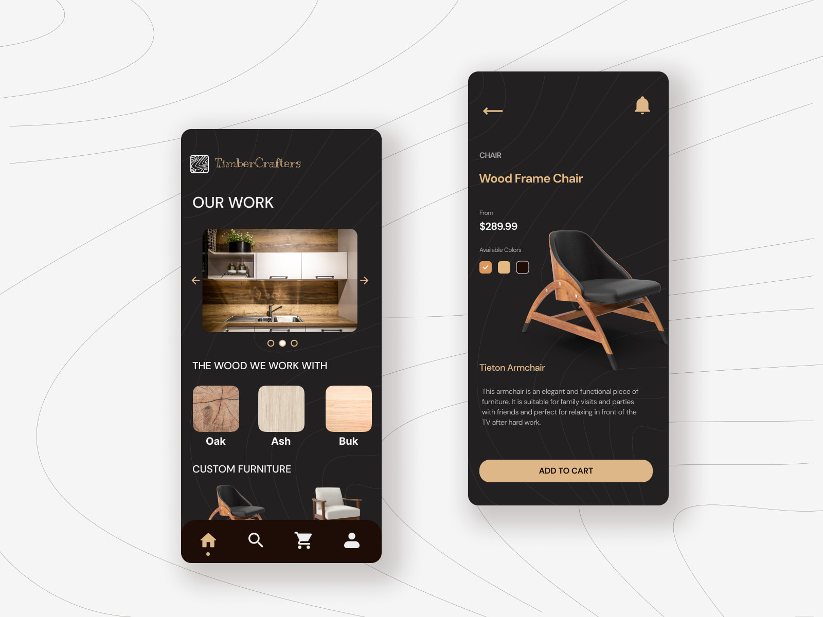 Timbercrafters mobile design