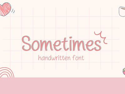 Sometimes Basic Font>>https://creativemarket.com/Ruddean2109 basic font craft font cute font design display font font graphic design handwriting modern font simple font typography