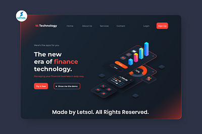 Website UI Design For All Cross Platform. Made By Letsol. app branding design graphic design illustration logo typography ui ux vector