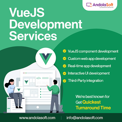 VueJS Application Development Services uejs component development vuejs real time app development