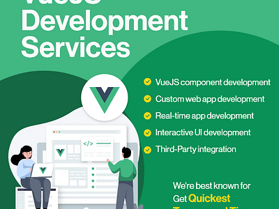 VueJS Application Development Services uejs component development vuejs real time app development